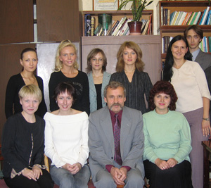 Anatoly Chudinov and third year post-graduate students